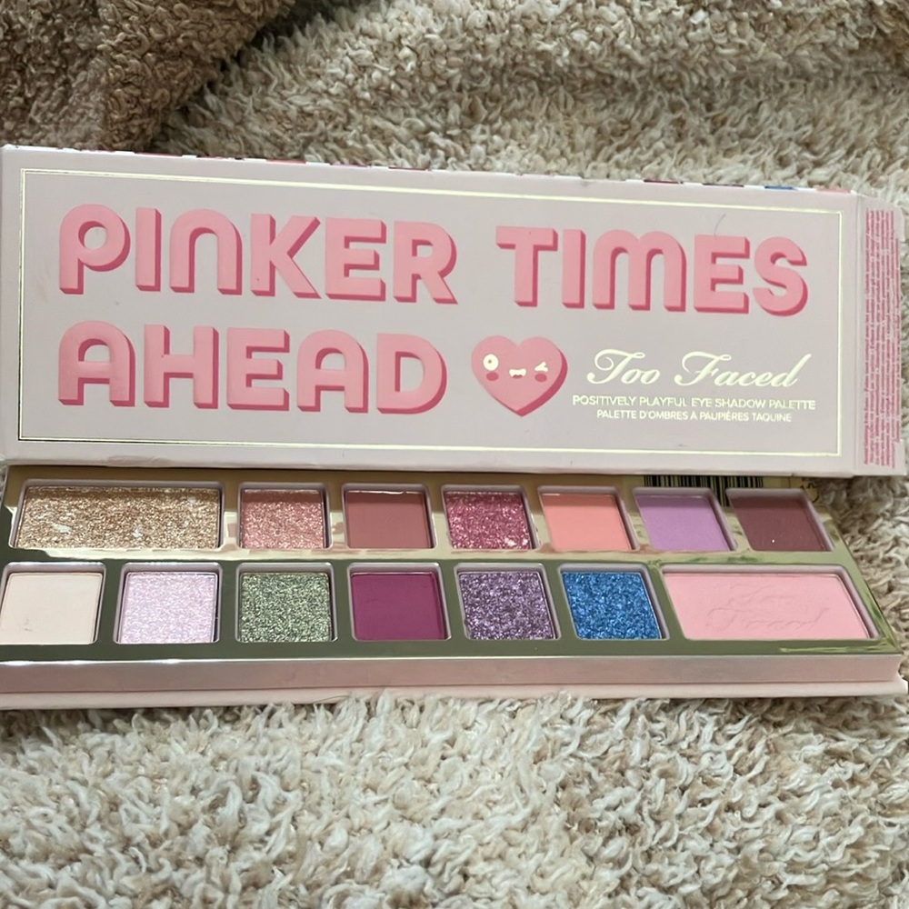 Too Faced Pinker Times Ahead eyeshadow palette. NIB